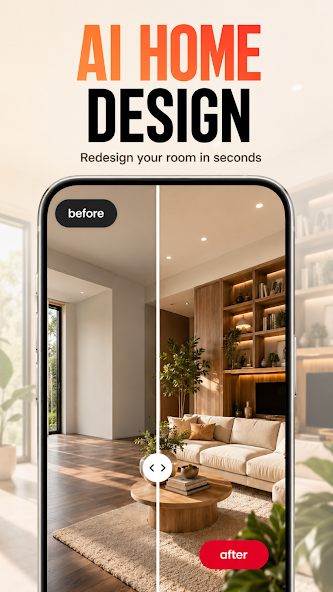 Giao diện AI Home Design: Magic Remodel