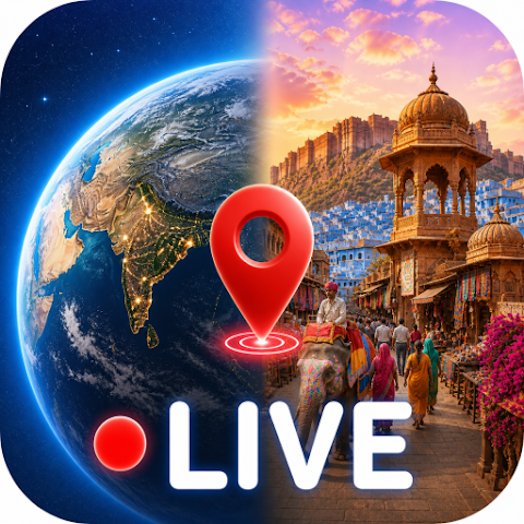 Icon GPS Camera & Live Earth Map